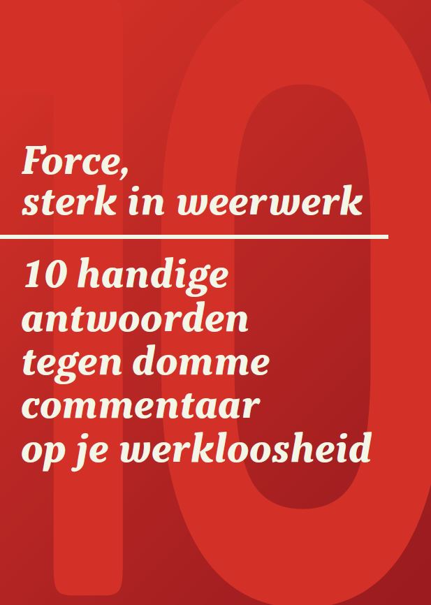 Brochure handige antwoorden domme commentaren werkloosheid