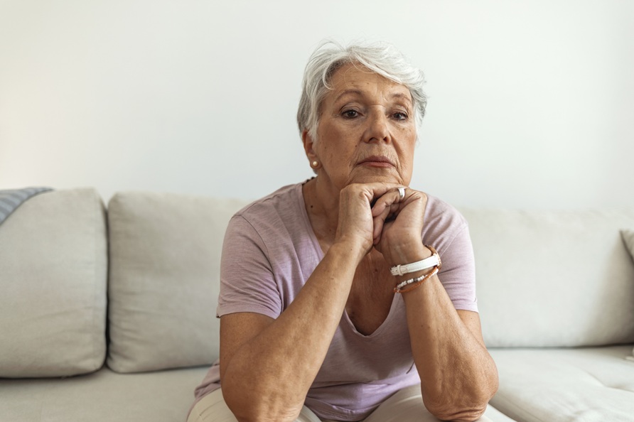 Vrouw ongerust pensioen